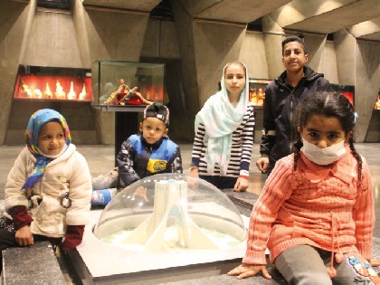 Tehran's landmark lights up orange in support of MAHAK's World Cancer Day Campaign