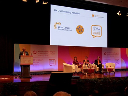 Cary Adams, CEO of UICC, at World Cancer Leaders' Summit