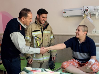 A Group of Firefighters Joined MAHAK’s Registration Center for Donating Hematopoietic Stem Cells