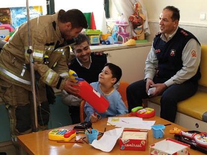 A Group of Firefighters Joined MAHAK’s Registration Center for Donating Hematopoietic Stem Cells