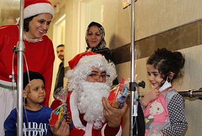 Santa and Mrs. Claus Visit MAHAK