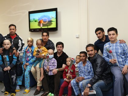 Persepolis Football Players Visit MAHAK