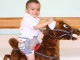 MAHAK child while riding his horse and having fun