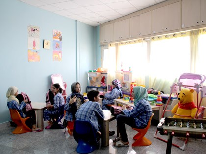 The school bell rings at MAHAK