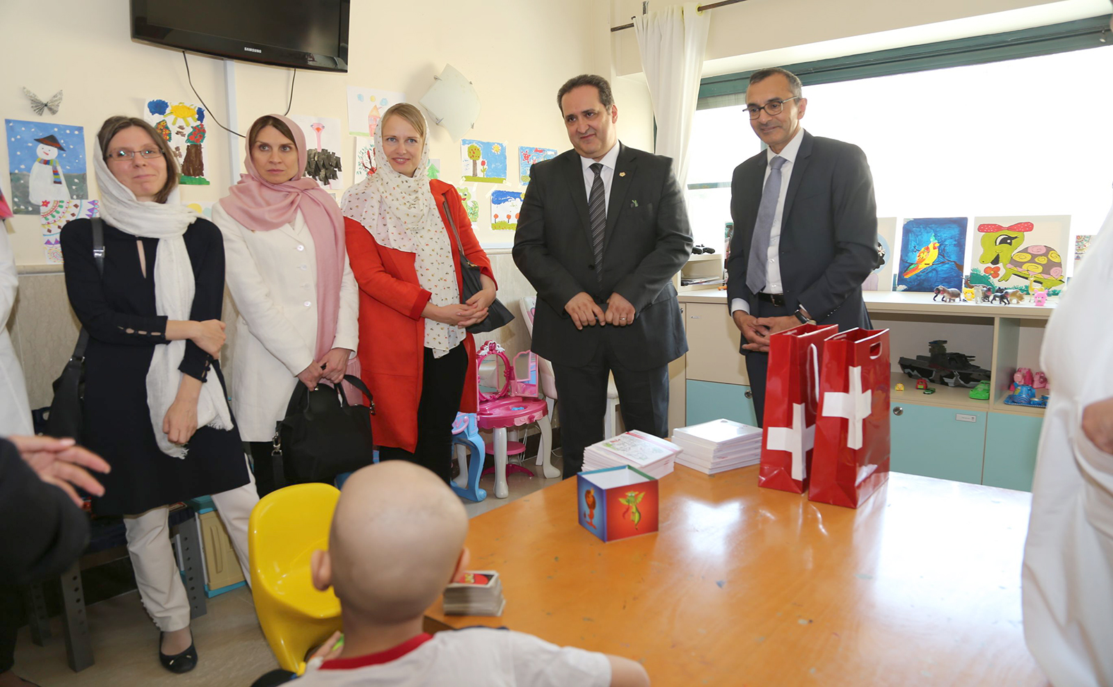The visit of the Swiss ambassador and the representative of the Ministry of Health in June 2018