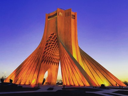 Landmarks in Tehran Light up Gold in September