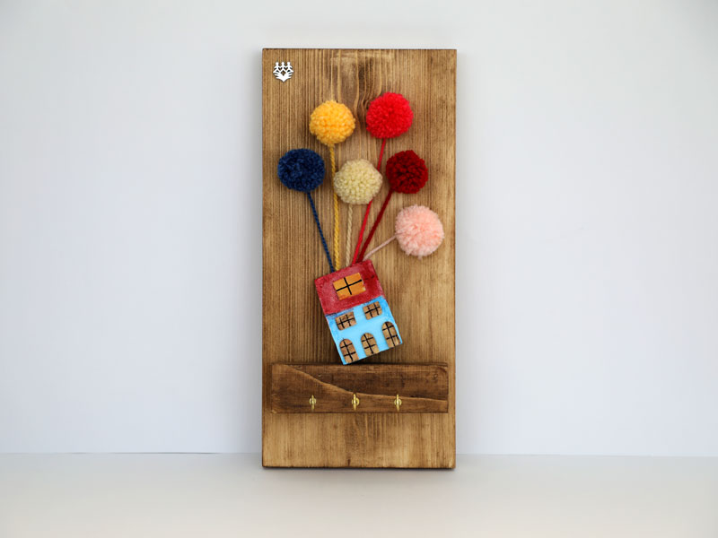 جاکلیدی دیواری چوبی