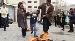 شادی کودکان محک در شب چهارشنبه‌سوری