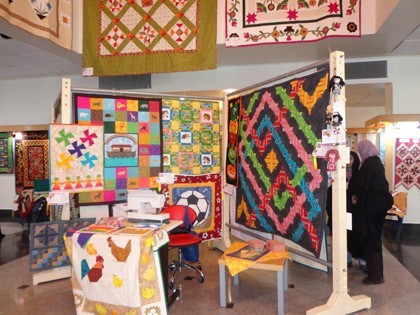 نمایشگاه تکه دوزی شرکت پچیران در دو بخش نمایشگاهی و خیریه برگزار شد